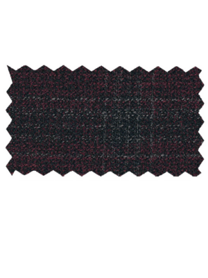 Giorgio Fiorelli Mens burgundy Plaid Classic Fit 2 Piece Suit