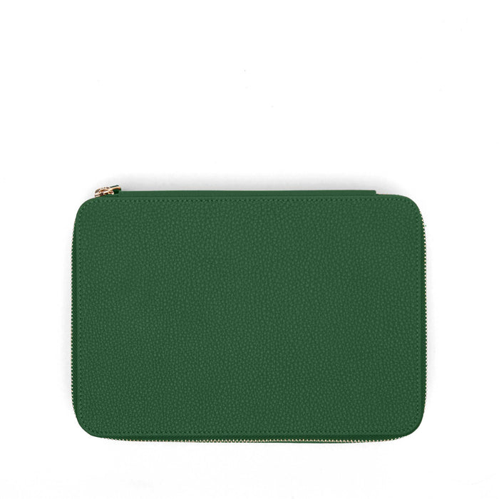 Large Jewelry Zip Case Fairway Green