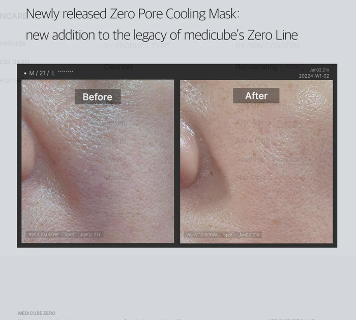 Medicube Zero Pore Cooling Sheet Mask