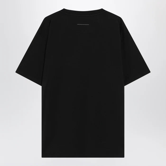 MM6 Maison Margiela - Black T-shirt with logo print