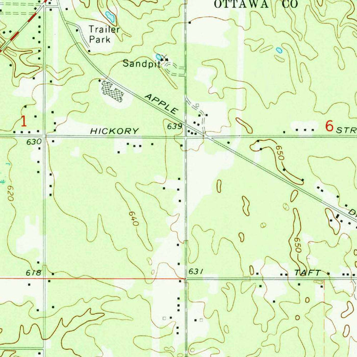 Old Map of Grand Haven, Michigan by USGS, 1972 – Lake Michigan, Grand River & Spring Lake