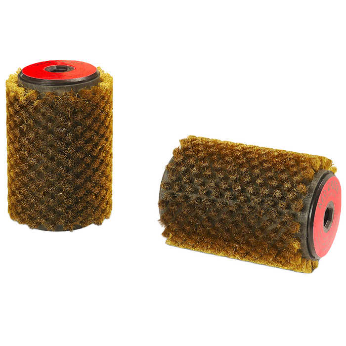 A product picture of the Red Creek Fine Brass 100mm Roto Brush