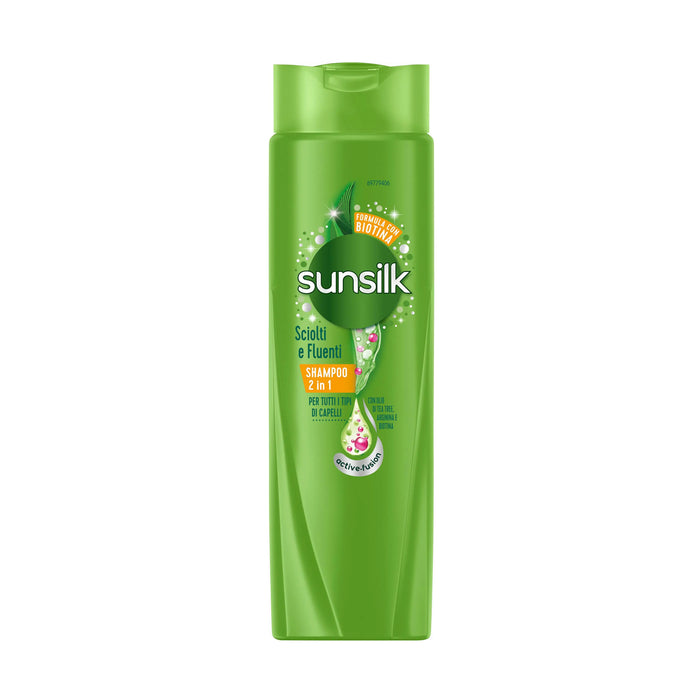 SUNSILK SHAMPOO SCIOLTI E FLUENTI 2IN1 250ML