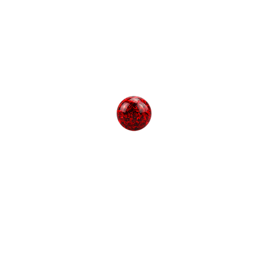 14g 5mm Light Siam Ferido Externally Threaded Ball 5mm / Light Siam / Acrylic