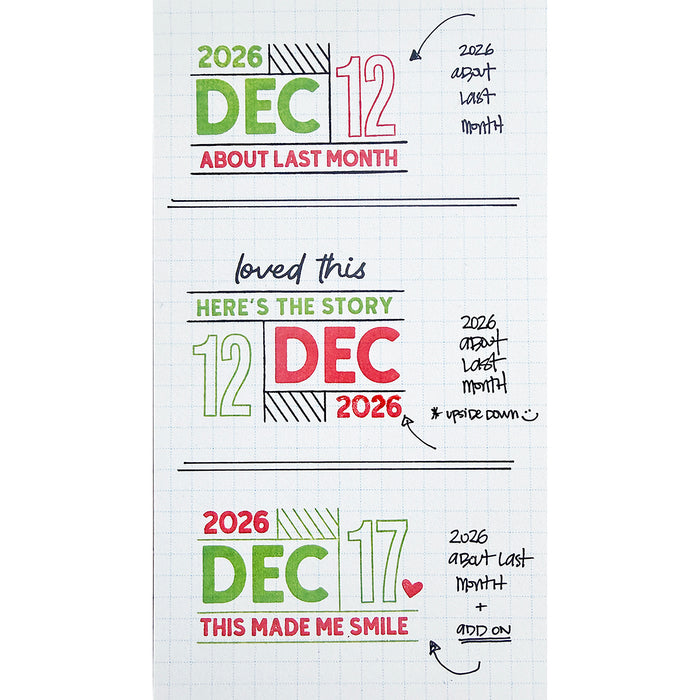 2026 About Last Month Add-On - 5x7 Stamp Set