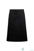 WorkCraft CA009 3QTR Length Apron in Black front product image