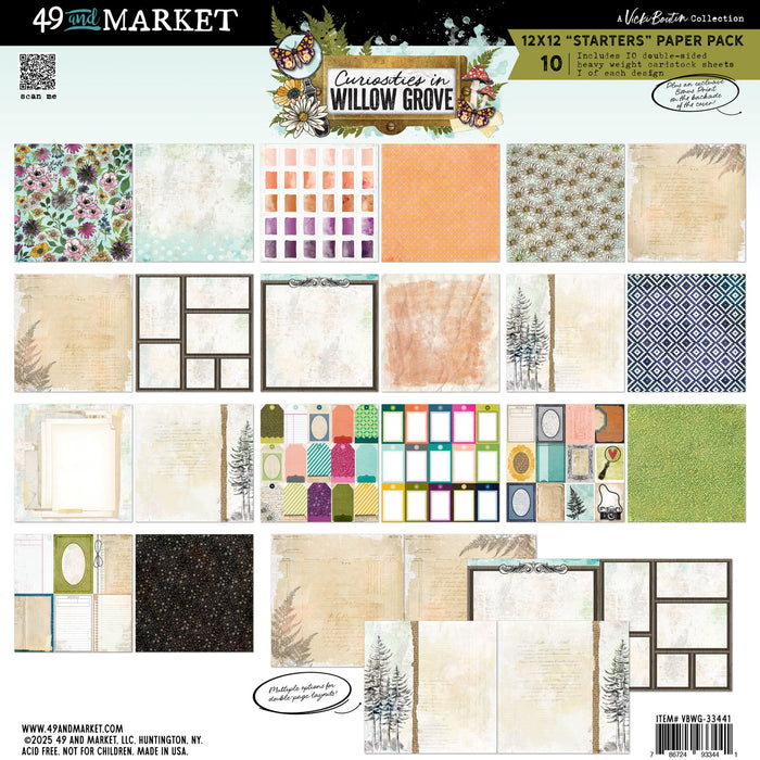 49 and Market | Vicki Boutin Curiosities in Willow Grove - 12x12 Starters Paper Pack