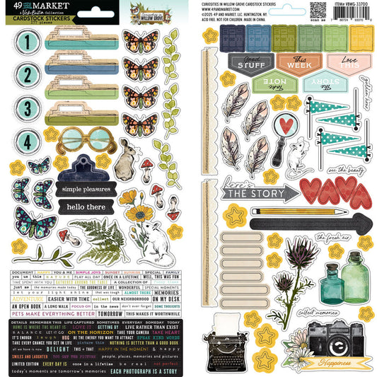 49 and Market | Vicki Boutin Curiosities in Willow Grove - Cardstock Stickers