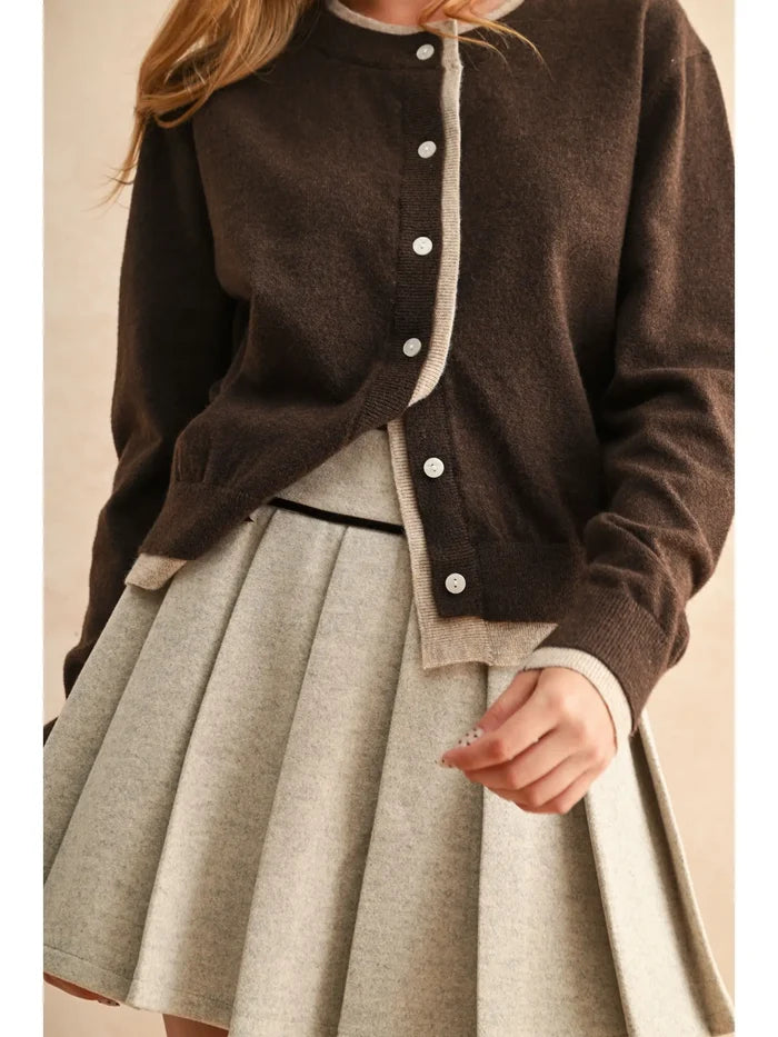 A Bit Of Contrast Cardi