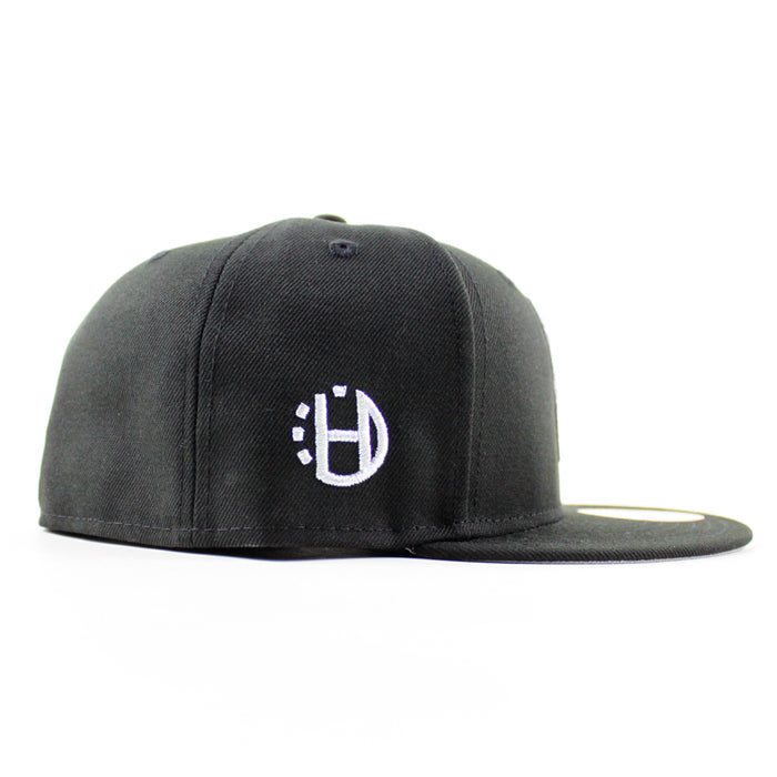 Ace of spades Card Halftime Patch New Era 59Fifty Fitted Hat (Black Gray Under Brim)