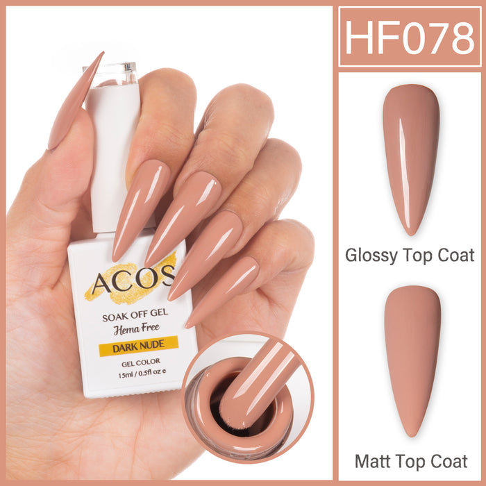 ACOS Hema Free Gel Colour DARK NUDE (078) - Lashmer