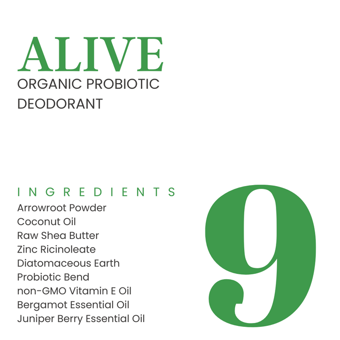 Alive Organic Probiotic Deodorant [Juniper + Bergamot]
