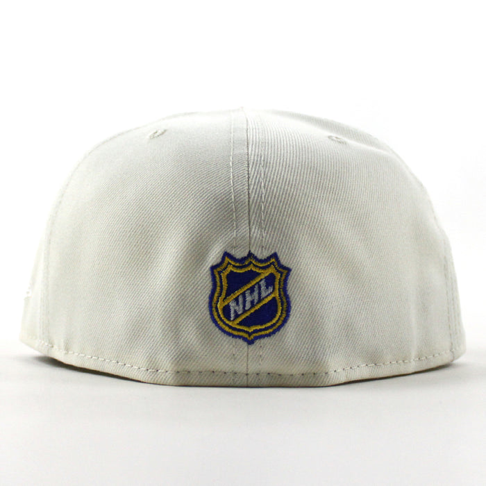 Anaheim Ducks 25 Years New Era 59Fifty Fitted Hat (Chrome White Royal Blue Gray Under brim)