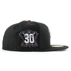 Anaheim Ducks 30th Anniversary New Era 59Fifty Fitted Hat (Black Gray Under brim)