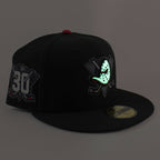Anaheim Ducks 30th Anniversary New Era 59Fifty Fitted Hat (Black Gray Under brim)