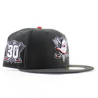 Anaheim Ducks 30th Anniversary New Era 59Fifty Fitted Hat (Black Gray Under brim)