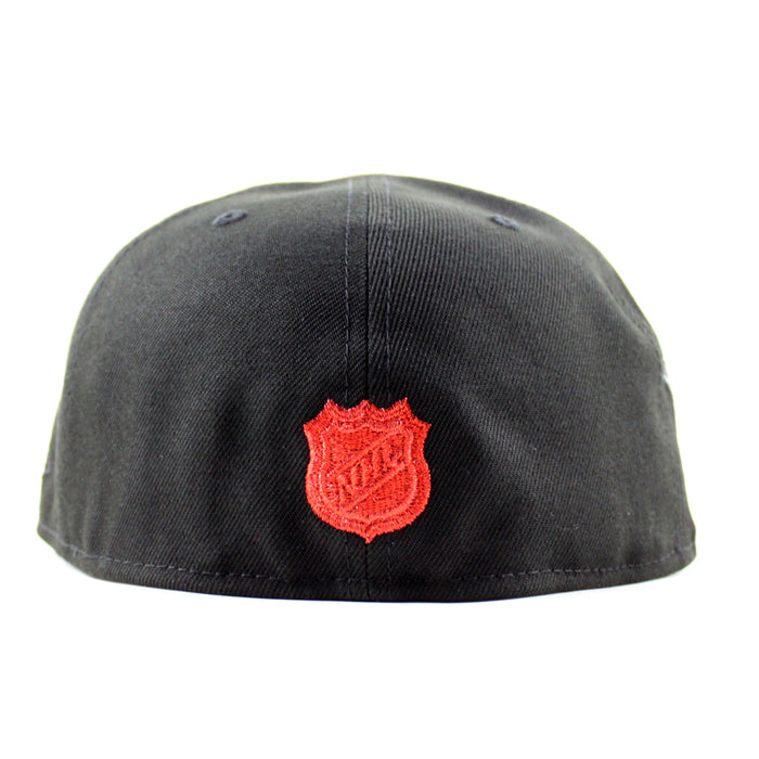 Anaheim Ducks 30th Anniversary New Era 59Fifty Fitted Hat (Black Gray Under brim)