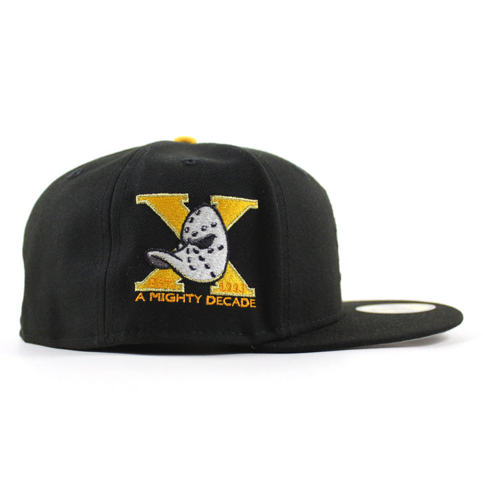 Anaheim Ducks A Mighty Decade 1993 New Era 59Fifty Fitted Hat (Black Gray Under brim)