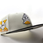 Anaheim Ducks A Mighty Decade 1993 New Era 59Fifty Fitted Hat (Chrome White Black Gray Under brim)