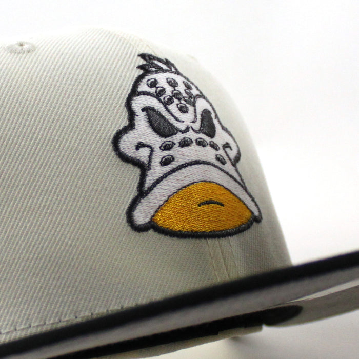 Anaheim Ducks A Mighty Decade 1993 New Era 59Fifty Fitted Hat (Chrome White Black Gray Under brim)