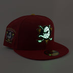 Anaheim Ducks Inaugural Season New Era 59Fifty Fitted Hat (Scarlet Red Gray Under brim)