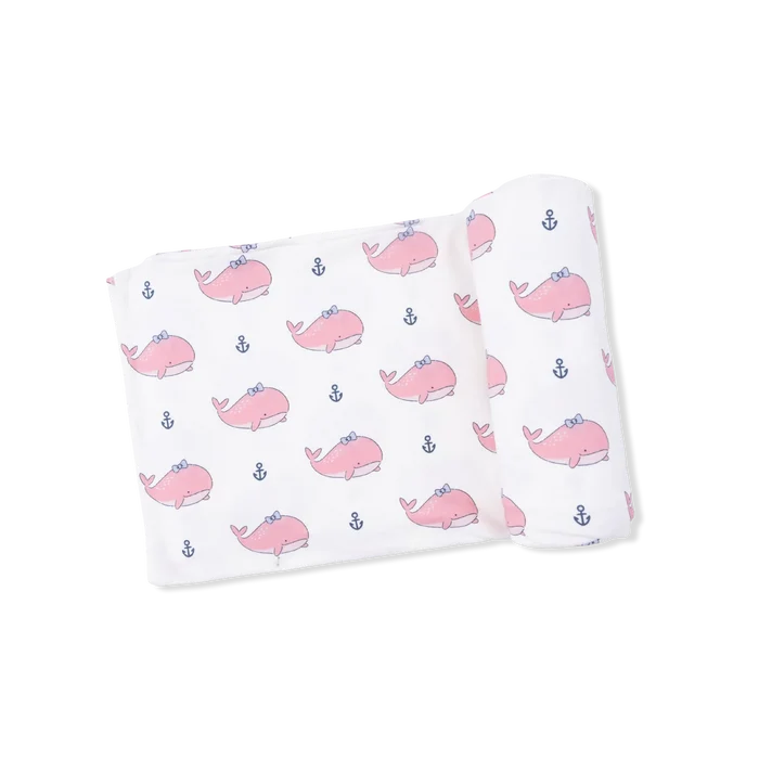 Bubbly Whale with Bow Pink