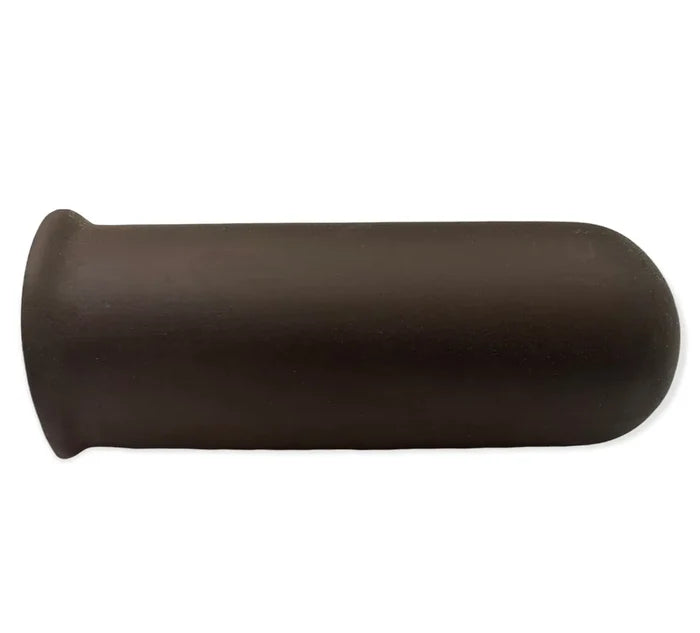 Aquarium Cave Round Mouth — dark brown ceramic aquarium cave, matte finish