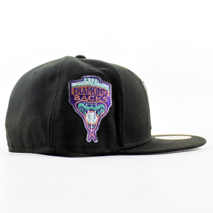 Arizona Diamondbacks 1998 Inaugural Season New Era 59Fifty Fitted Hat (Black Gray Under Brim)
