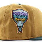 Arizona Diamondbacks 1998 Inaugural Season New Era 59Fifty Fitted Hat (Panama Pine Green Pink Under Brim)