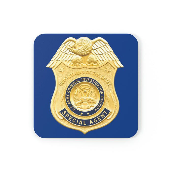 Army CID Badge - Cork Back Coaster