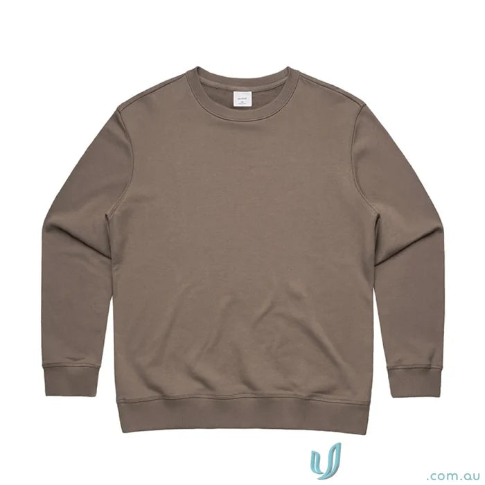 Taupe crewneck sweatshirt from AS Womens Premium Crew, perfect for work uniforms or workwear