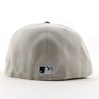 Atlanta Braves The A Patch New Era 59Fifty Fitted Hat (Stone Gray Black Gray Under Brim)