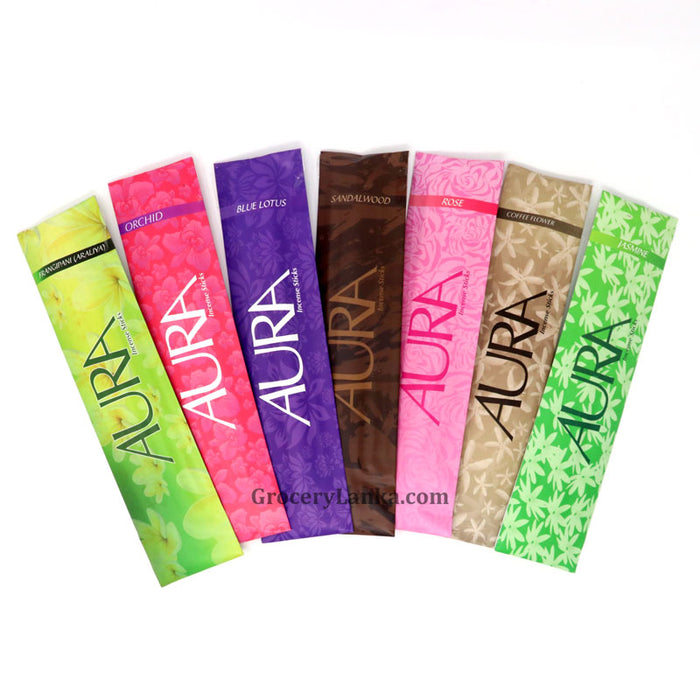 Aura Incense Stick Collection (20 x 7 = 140 Sticks)