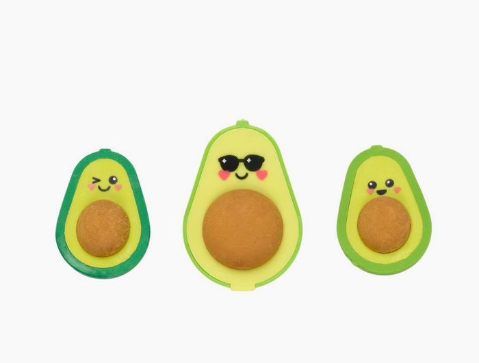 Avocado Love Eraser and Sharpener - set of 3