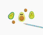 Avocado Love Eraser and Sharpener - set of 3