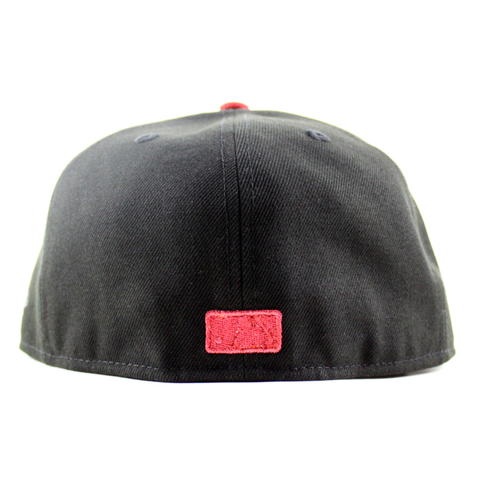 Baltimore Orioles South Korea Flag 59Fifty New Era Fitted Hat (Black Red Under Brim)
