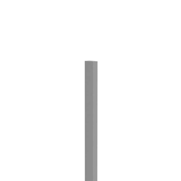Barr Post 50 x 25mm - 2500mm Long - White / Black - Aluminium - Image 1