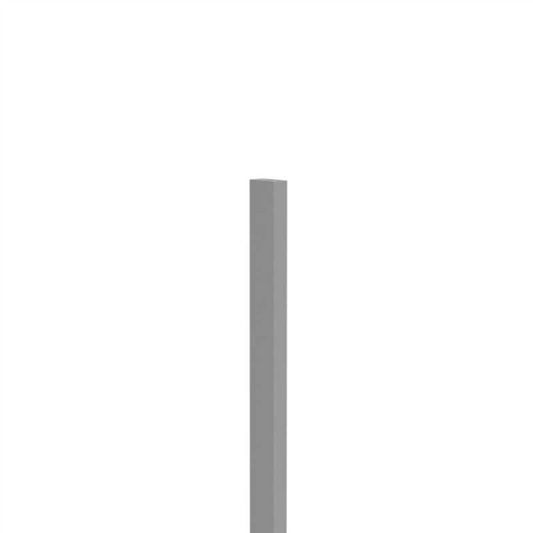 Barr Post 50 x 25mm - 2500mm Long - White / Black - Aluminium - Image 1
