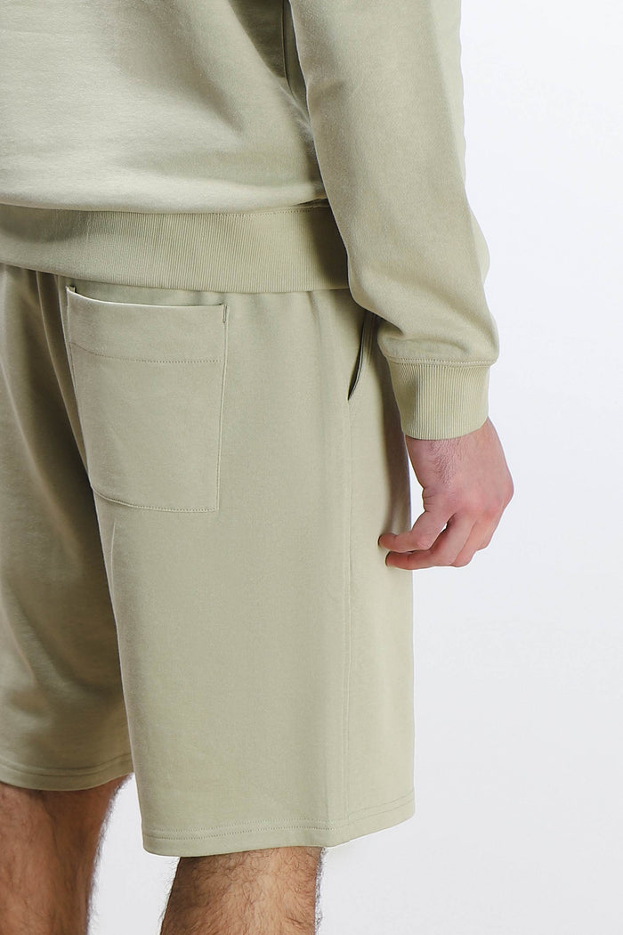 BERMUDA IN FELPA BASIC KAKI