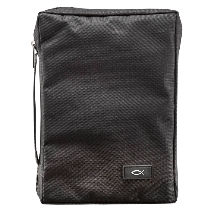 Bible Cover Black Ichthus - Large