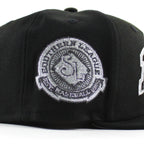 BIRMINGHAM BARONS Southern League New Era 59Fifty Fitted Hat (Metallic Iris Black Gray Under Brim)