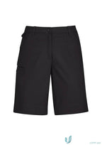 Black waist cargo short from Bizcare Women’s Comfort with cargo pocket cl957ls
