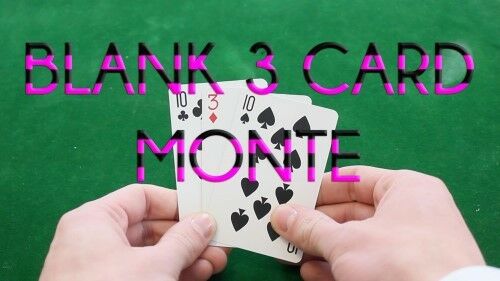 Blank Three Card Monte - In Bicycle Card Stock! - Great Beginner's Magic!