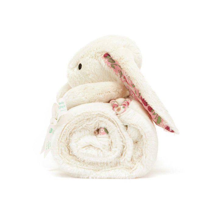 Blossom Cream Bunny 'Berry' Blankie - Side Cut