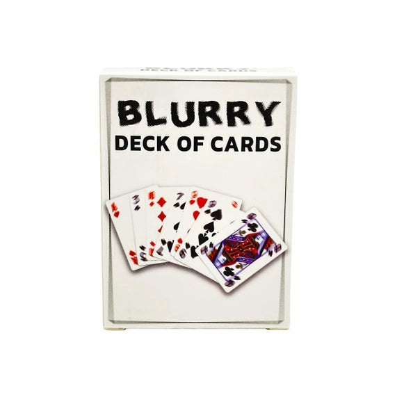 Blurry Deck of Playing Cards - Let the Fun Begin!