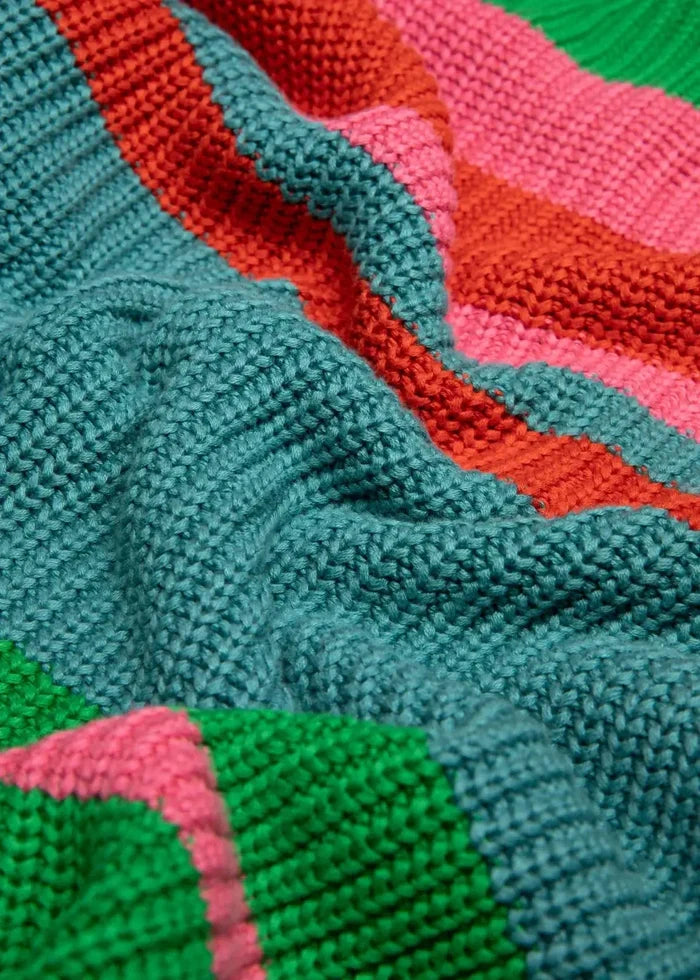 BLUTSGESCHWISTER trui Braid up your Life winter colors stripe