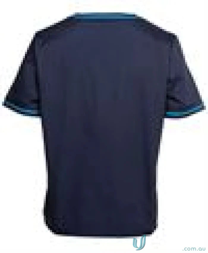 Dark blue contrast scrubs top with hand pocket for medical uniforms, JB’s Contrast Scrubs Top
