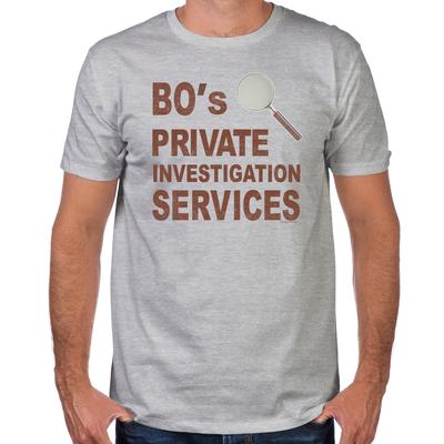 Bo's Private Investigation Services Fitted T-Shirt