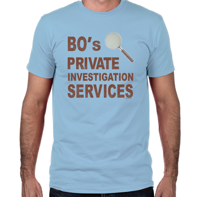 Bo's Private Investigation Services Fitted T-Shirt