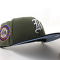 Boston Braves 1942 All Star Game New Era 59Fifty Fitted Hat (Olive Green Black Sky Blue Under Brim)
